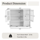 3 Door Wall Cabinet With Glass Door And Towel Bar by HouseOfZazla