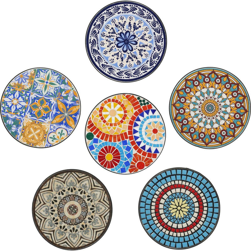 Outdoor Side Table,Colorful+Black