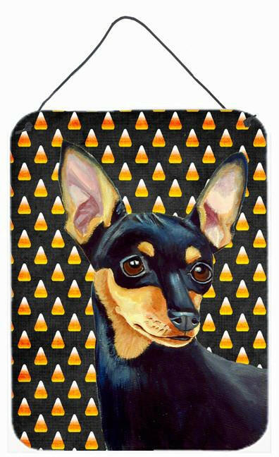 Min Pin Candy Corn Halloween Portrait Wall or Door Hanging Prints