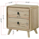 Nightstand & 2 Drawers - Beige by HouseOfZazla