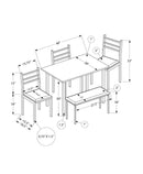 Dining Set, 5 Pieces, Rectangular, Small, Contemporary & Modern by HouseOfZazla