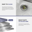 Double Bowl Undermount Kitchen Sink
