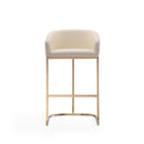 Mid-Century Modern Stool With Steel Base by HouseOfZazla