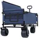 3-in-1 Convertible Folding Wagon Cart with Bench Seat & Storage