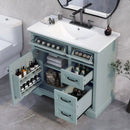 36" Bathroom Vanity with Ceramic Sink and Storage by HouseOfZazla