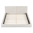 Upholstered Platform Bed, Grounded Bed With Solid Frame by Unique Piece Furniture