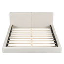 Upholstered Platform Bed, Grounded Bed With Solid Frame by HouseOfZazla