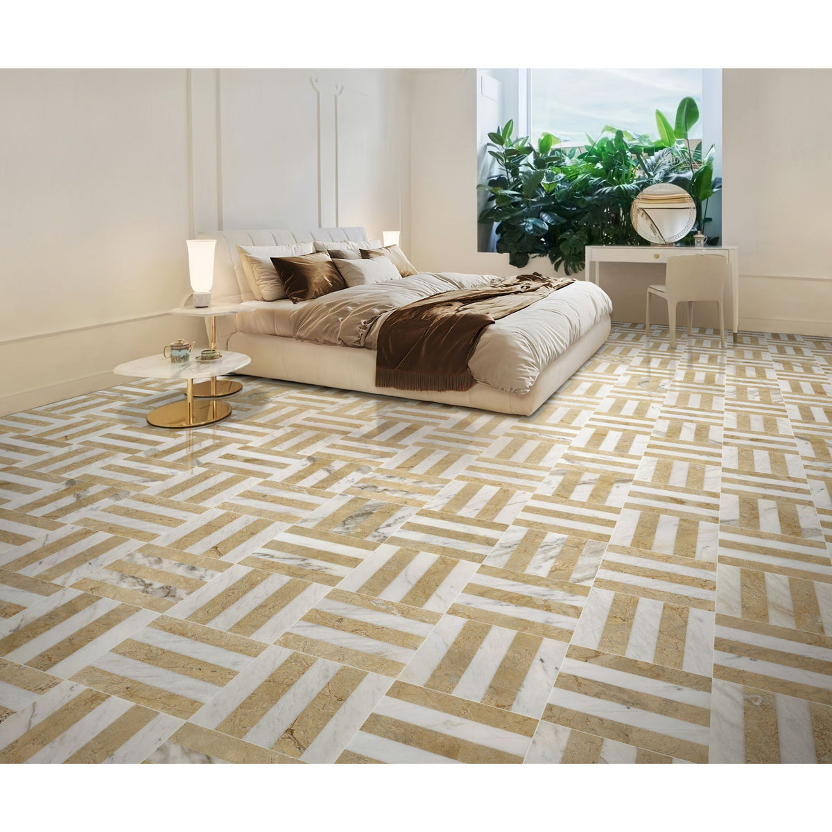 Elegant Waterjet Polished Marble Tile For Floor And Wall, photo 17 of 17