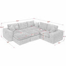 Sectional Sofa With Moveable Ottoman