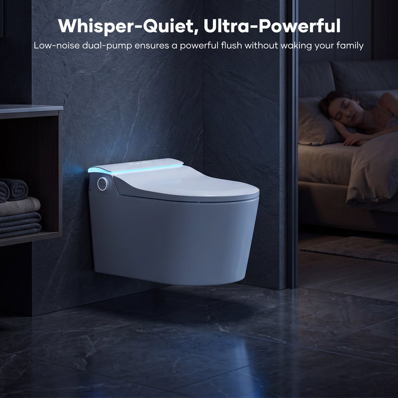 Wall-Mounted Smart Toilet with Automatic Lid Opening, photo 10 of 10