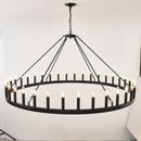 59.1 Inch 36-Light Wagon Wheel Chandelier by HouseOfZazla