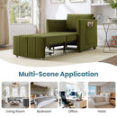 Upholstered Convertible Sleeper Sofa With 5 Position Backrest, Side Pockets, Storage by HouseOfZazla