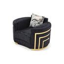 Soledad - Chair Upholstered With Hued Accents - Black by Unique Piece Furniture