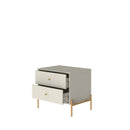Jasper - Nightstand With 2 Drawers - Off White by HouseOfZazla