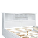 Platform Bed With Multi Storage Headboard, USB And Drawers by HouseOfZazla