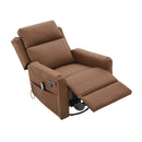 Manual Recliner Swivel Rocking Chair With 8-Point Massage and Heating