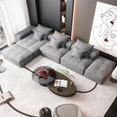 Modern Oversized DIY Combination Modular Sectional Sofa With Pillows