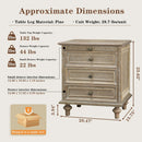 Farmhouse Nightstands with 4 Drawers and Pull-Out Shelf by HouseOfZazla