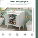 Bathroom Vanity Cabinet With Sink, Soft Close Doors, Storage Cabinet