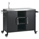 K&K 55.5" Outdoor Kitchen Island with Sink by HouseOfZazla