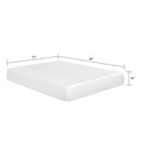 10" Plush Gel Memory Foam Mattress Bed With Cooling Technology, Aloe Vera Cover