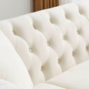 Chesterfield Sofa With Rolled Arms And Nailhead Trim by HouseOfZazla