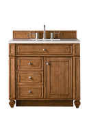 James Martin Bristol 36" Single Bathroom Vanity, Saddle Brown