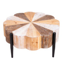 Flower Shaped Coffee Table For Living Room - Multicolor by HouseOfZazla
