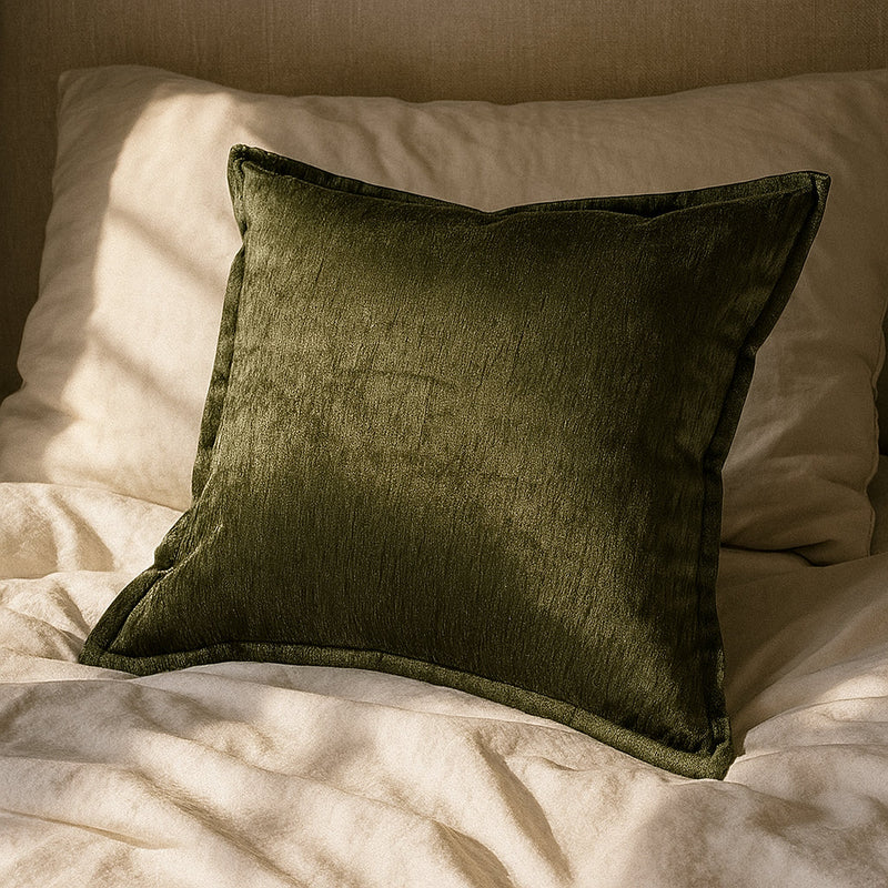 Homey Cozy Velvet Throw Pillow – Deep Forest, photo 3 of 5