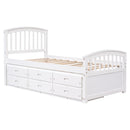 Platform Storage Bed Solid Wood Bed With 6 Drawers by Unique Piece Furniture