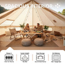 4 Season Bell Tent 9.8 FT Green Waterproof Glamping Tent by HouseOfZazla
