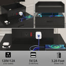 1 Set Nightstand with Adjustable LED Strip Light