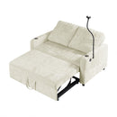 Modern Loveseat Pull Out Sofa Bed With Adjustable Backrest, Two Cup Holders, A Phone Holder, Three Charging Ports And Side Storage Pockets For Living Room by HouseOfZazla