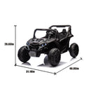 24V Two-Seater Kids Ride-On UTV with Parental Remote Control by HouseOfZazla