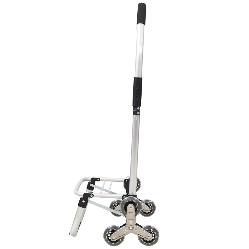 Foldable Shopping Stair Trolley With Triangular Wheels And Removable Waterproof Bag - Black, photo 19 of 19