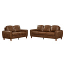 Breathable Faux Leather Sofa For Living Room