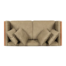 Retro Modern Loveseat With Button Tufted Upholstery by HouseOfZazla