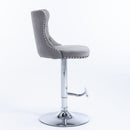 Swivel Adjustable Height Barstools Set of 2 by HouseOfZazla