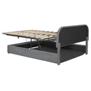 Upholstered Platform Bed With Hydraulic Storage System by Unique Piece Furniture