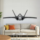 F-22 Raptor Front Metal Aircraft Wall Art - NCP0079