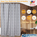 Shower Curtain Waterproof 70x70Ó Inches Bathroom Shower Drape Liner Print Polyester Fabric Bathroom Curtain w/ 12 Hooks for Bathtub Shower Stall