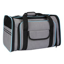 Expandable Pet Carrier Airline Approved Cat Dog Carrier Cat Collapsible Soft CarrierÊBag with Removable Fleece Pad Pockets Breathable Mesh Adjustable