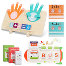Educational Flash Cards & Counting Board Set for Toddlers and Preschoolers