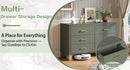 6-Drawer Double Dresser in Olive by HouseOfZazla