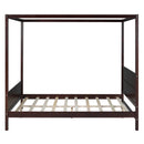 Canopy Platform Bed With Headboard And Footboard, Slat Support Leg by HouseOfZazla