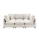 Modern Sectional Sofa U-Shaped With Movable Ottoman Storage Armrests And USB Ports by HouseOfZazla