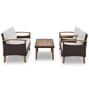 4 Piece Garden Furniture, Patio Seating Set by Unique Piece Furniture