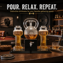 Kettlebell & Dumbbell Beer, Whiskey & Wine Dispenser Set