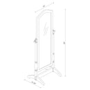 Cabot Wood Adjustable Full Length Cheval Mirror Merlot