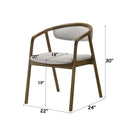 Delina - Side Chair - Gray / Walnut